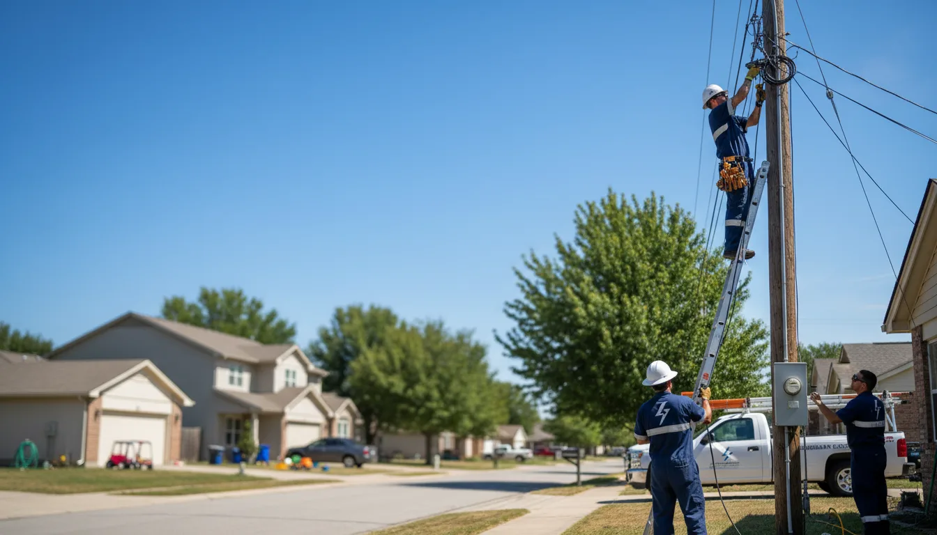 Residential electrician providing installation services in Dresden, ME